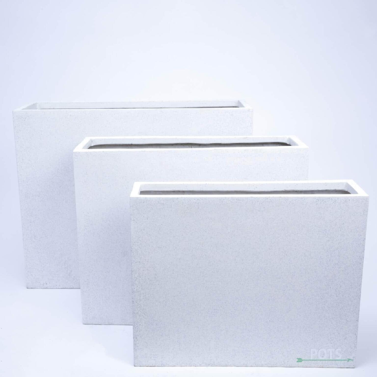 White Divider Trough