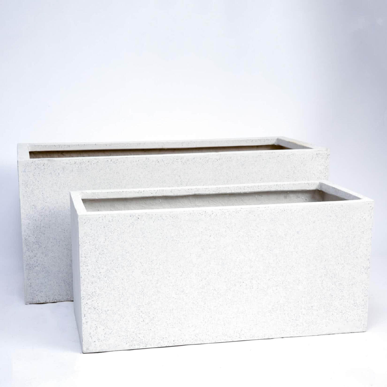 White Oblong Planters
