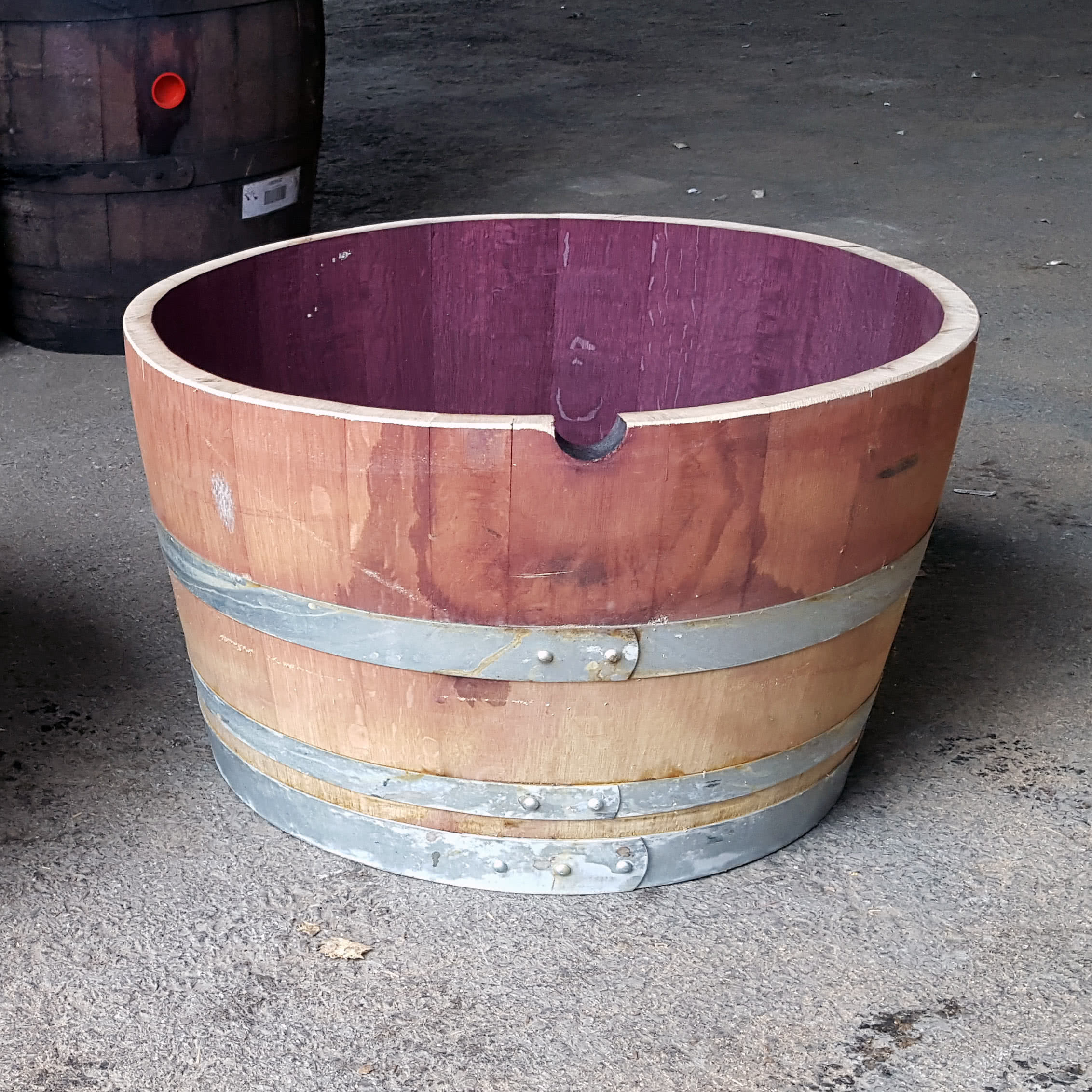 Used Half Oak Wine Barrel 