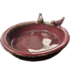 Ceramic glazed Birdbaths