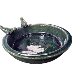 Ceramic glazed Birdbaths