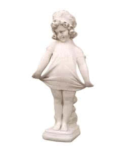 Crushed-Marble-Statue-curtsey girl-MST09