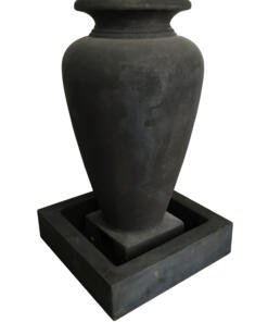 Charcoal Black Huge Water Fountains light weight made of Fibreglass