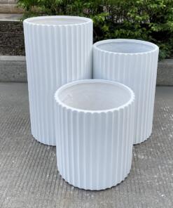 Enhance your garden with our Fluted Garden Pots, ideal for colorful annuals and small shrubs.