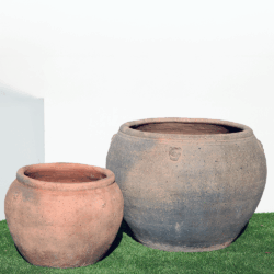 Old Stone Cannibal Jar Terracotta look Garden Pot and Planter Large Garden Pot