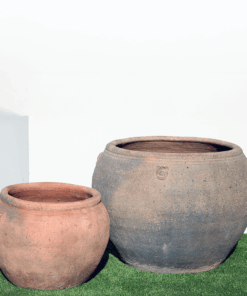 Old Stone Cannibal Jar Terracotta look Garden Pot and Planter Large Garden Pot